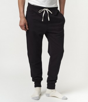 Black Men Merz B. Schwanen 359 loopwheeled Sweatpants | MERZ7426589