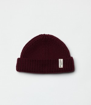 Burgundy Men Merz B. Schwanen MWBN02 sturdy Beanie | MERZ2483016