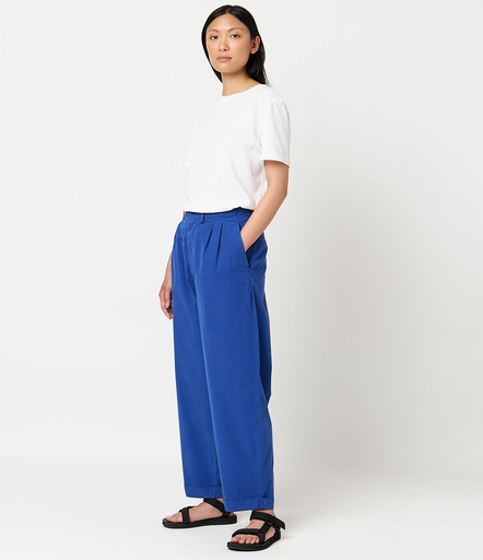 Blue Women Merz B. Schwanen PANTS03 pleated-front Pants | MERZ8243015