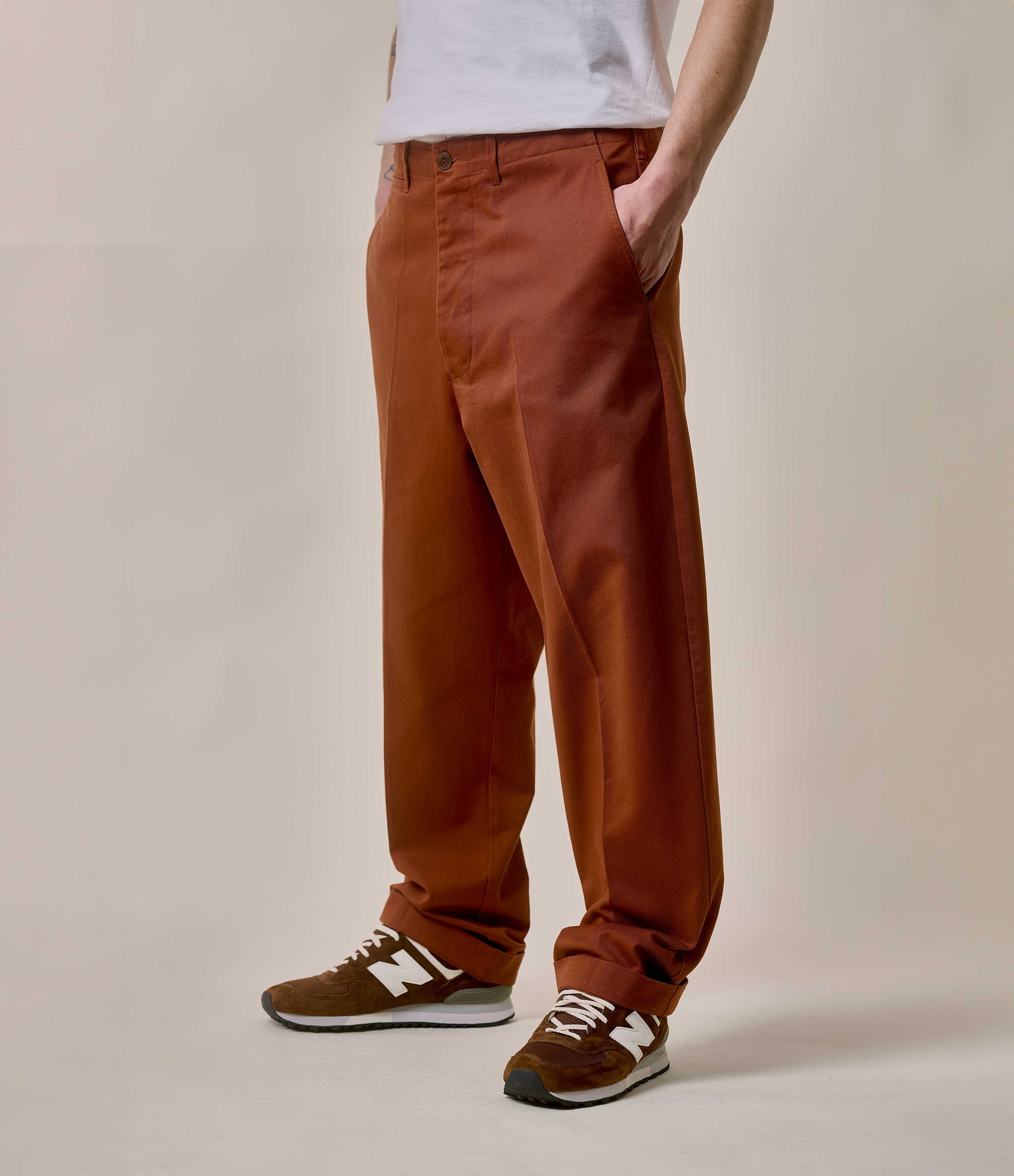 Brown Men Merz B. Schwanen CHINO01 Chino Pants | MERZ9284150